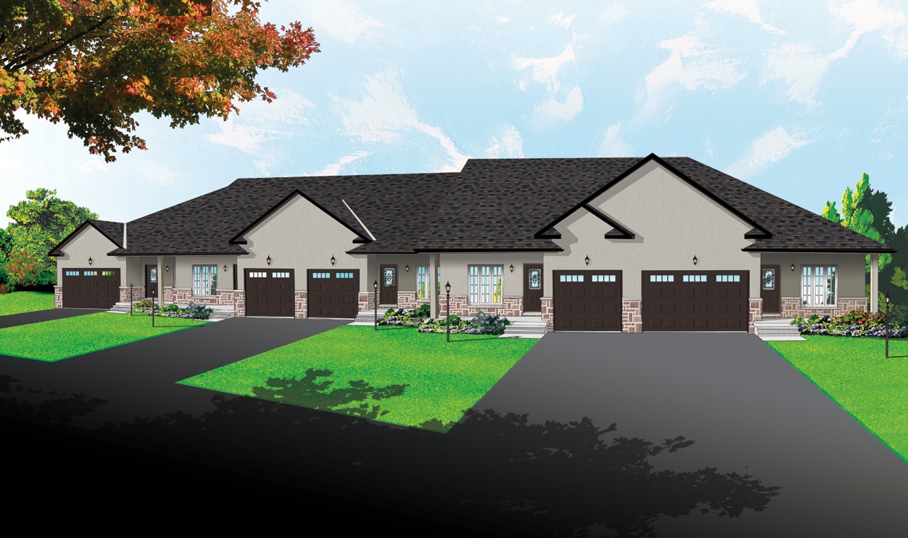 Bungalow Villas Front View Bungalow Villas Front View